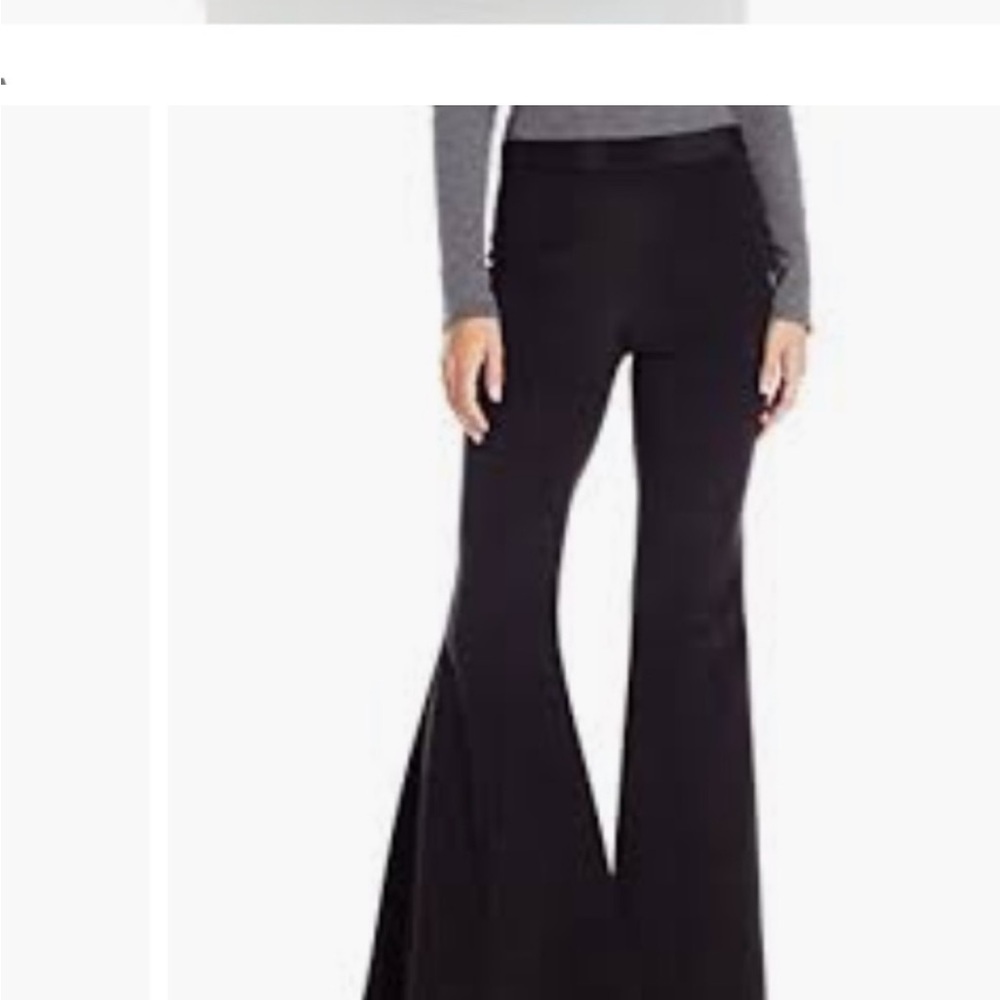 NWT Haute Hippie Stretch Silk Bell Bottom Pants